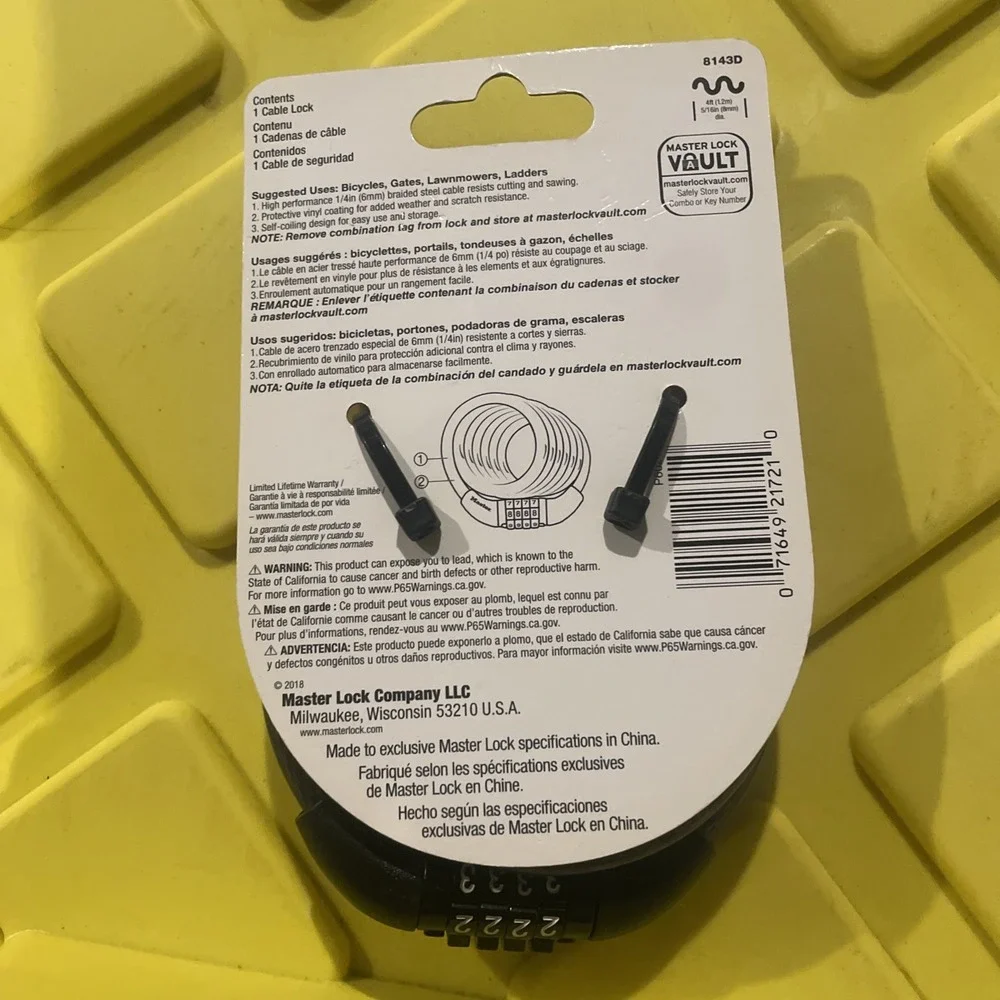 Master Lock brand new